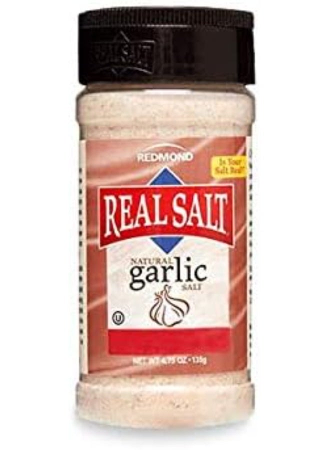 Redmond Real Sea Salt Garlic Salt 4.75 Ounce  Hsaker 135g